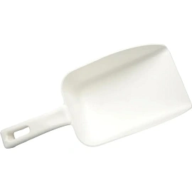 Совок для мусора FBK пластик белый (ширина 26 см, ручка 10 см)