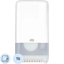 Диспенсер для туалетной бумаги в рулонах Торк (Tork) Elevation 557500 пластиковый белый