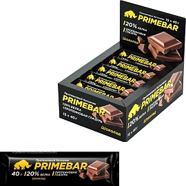 Батончик протеиновый Primebar шоколад (15 батончиков по 40 г)