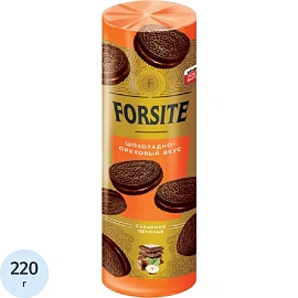 Печенье сахарное FORSITE шоколадно-ореховое 220 г