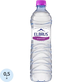Вода минеральная Эльбрус столовая негазированная 0.5 л фото Вода минеральная Эльбрус столовая негазированная 0.5 л