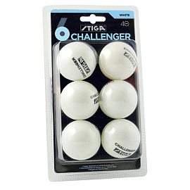 Мяч для настольного тенниса Stiga Challenger 40 мм (6 штук)