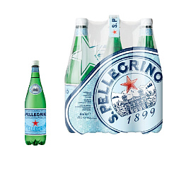 Вода минеральная S. Pellegrino столовая газированная 1 л