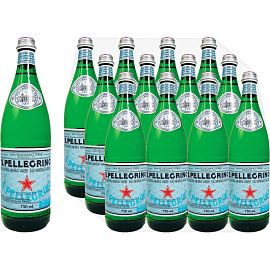 Вода минеральная S. Pellegrino столовая газированная 0.75 л