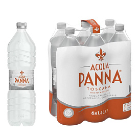 Вода минеральная Acqua Panna столовая негазированная 1.5 л