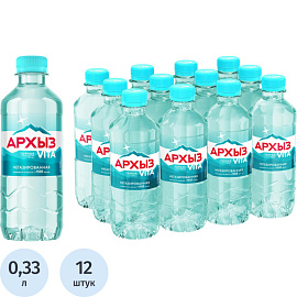 Вода минеральная Архыз столовая негазированная 0.33 л