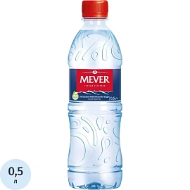 Вода питьевая Mever негазированная пэт 0.5 л фото Вода питьевая Mever негазированная пэт 0.5 л
