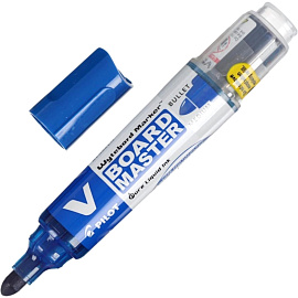 Маркер для белых досок перезаправляемый Pilot WBMA-VBM-M-BG синий (толщина линии 1-3 мм) круглый наконечник