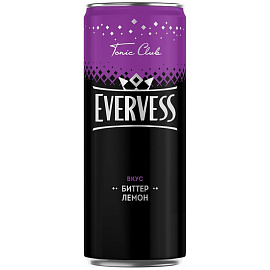 Напиток Evervess Tonic club Биттер Лемон газированный 0.33 л