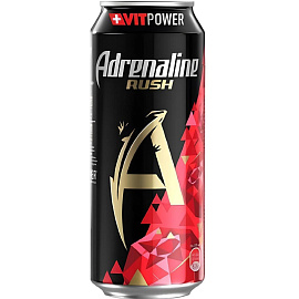 Напиток энергетический газированный Adrenaline Rush Red Energy 0.449 л
