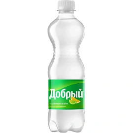 Напиток Добрый газированный с лимоном и лаймом 0.5 л