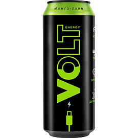 Напиток энергетический газированный Volt Energy Манго-Лайм 0.45 л
