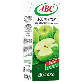 Сок АВС яблочный 0.2 л