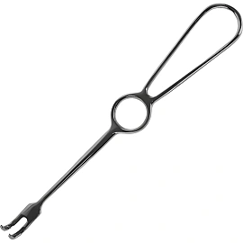 Крючок хирургический двузубый,острый, 220мм J-19-146