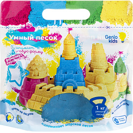 Кинетический песок Genio Kids Умный песок голубой 1000 г (SSR074)
