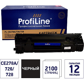 Картридж лазерный Profiline PL_CE278A/726/728 для HP/Canon черный совместимый