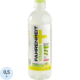 Вода питьевая Fahrenheit негазированная со вкусом лимона, лайма и мяты пэт 0.5 л фото Вода питьевая Fahrenheit негазированная со вкусом лимона, лайма и мяты пэт 0.5 л