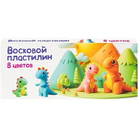 Пластилин для лепки детский Восковой пластилин 8 цветов DMR8 набор