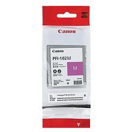 Картридж струйный Canon PFI-102M 0897B001 пурпурный оригинальный