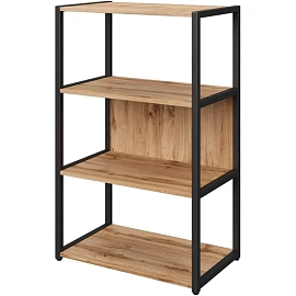 Стеллаж для документов Easy to lead K-Loft 241H020 дуб натуральный/чёрный 670х400х1068 мм