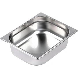 Гастроемкость (1/6x65мм), нерж. сталь AISI201, толщина 0,7мм,176x164x65мм