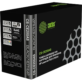Картридж лазерный CACTUS (CS-CE255AS) для HP LaserJet P3015d/P3015dn/P3015x, ресурс 6000 страниц