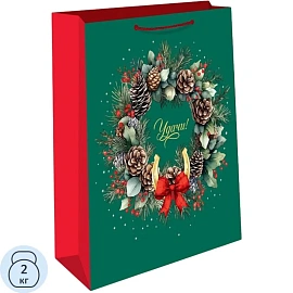 Сумка подарочная НГ АВ 26х32х12см, 0193.645к