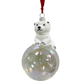 Игрушка Украшение НГ подвесное из стекла / 8x8x14,5см арт.95574