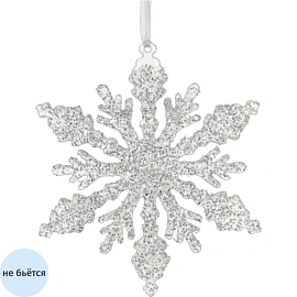 Украшение новогоднее Снежинка, L13 W0,5 H13 см 754265