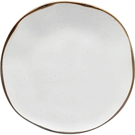 Тарелка суповая Oxford Ryo Maresia фарфор 22.5 см белая/коричневая фото Тарелка суповая Oxford Ryo Maresia фарфор 22.5 см белая/коричневая