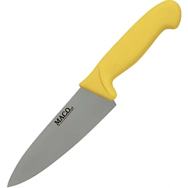 Нож поварской 17см, желтый 413978