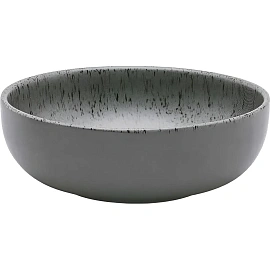 Салатник керамический Oxford Flat Shape Gray 16 см 600 мл серый