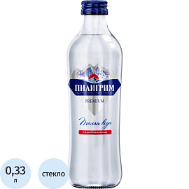 Вода питьевая Пилигрим Премиум газированная 0.33 л
