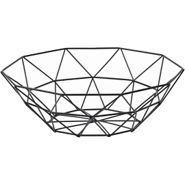 Фруктовница для фруктов Геометрия 27,5х27,5х8 см, цвет черный 3944571