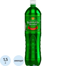 Вода минеральная Rudolfuv Pramen газ ПЭТ 1,5л