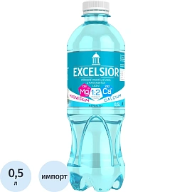 Вода минеральная Excelsior лечебно-столовая газированная 0.5 л