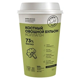 Бульон Круглые сутки костный овощной стакан, саше 5г