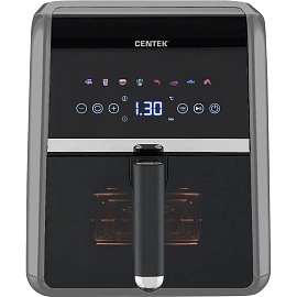 Аэрогриль Centek CT-3189 (серый)  5л,1500Вт,8 программ,обдув 360