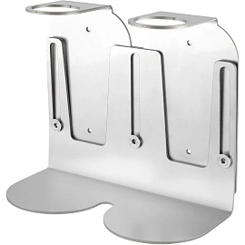 Держатель для флакона 300мл раздвижной двойной нерж