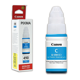 Чернила Canon GI-490C 0664C001 голубые оригинальные