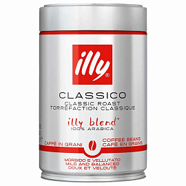 Кофе в зёрнах Illy medium 100% арабика 250 г (железная банка)