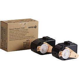 Картридж лазерный Xerox 106R02611 желтый оригинальный повышенной емкости (двойная упаковка)