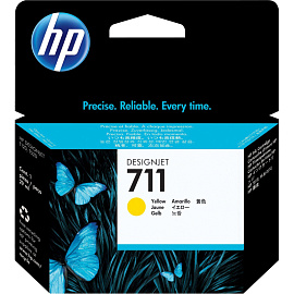 Картридж струйный HP 711 CZ132A желтый оригинальный