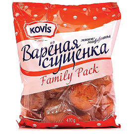 Кекс Kovis Мини-маффины с кремом вареная сгущенка 470 г