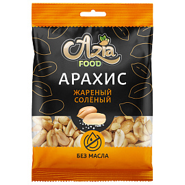 Арахис жареный соленый 50 г, AZIA FOOD