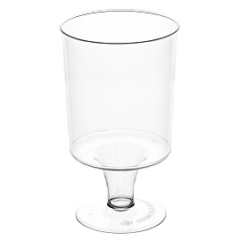 Рюмка одноразовая 100 мл, пластиковая, прозрачная, "Кристалл", ВЗЛП, 1002П