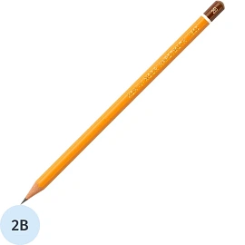 Карандаш чернографитный 2B Koh-I-Noor 1500 заточенный шестигранный