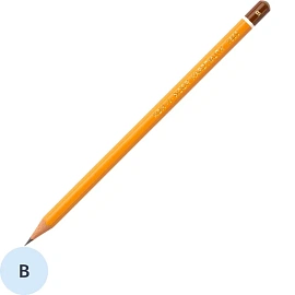 Карандаш чернографитный B Koh-I-Noor 1500 заточенный шестигранный