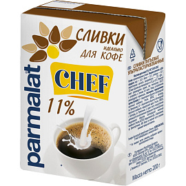 Сливки Parmalat ультрапастеризованные 11% 200 г