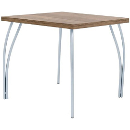 Стол обеденный Страйк (дуб горный/серебристый, 800х800х730 мм)